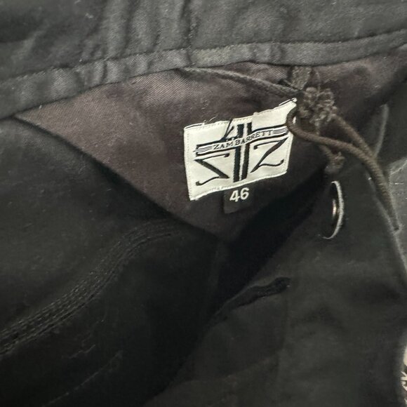 ZAM BARRETT Silk Layered Ruched "Cocoon" Jeans sz. 46 MSRP$450 - Picture 5 of 13